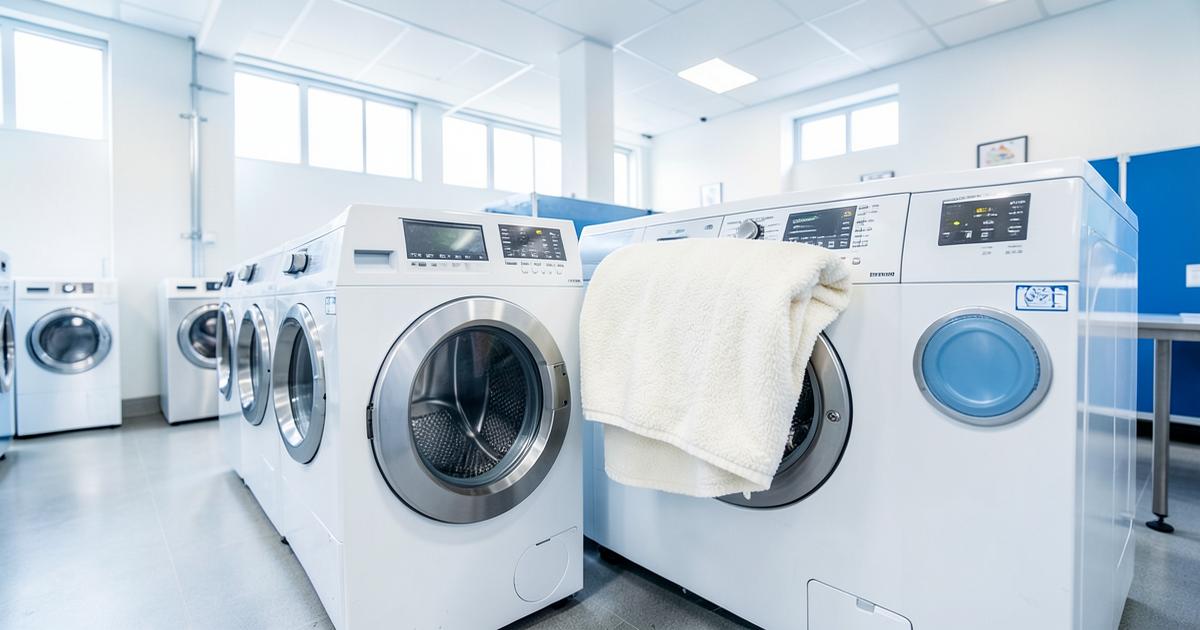 Lavage d’une couette en laverie à Dakar